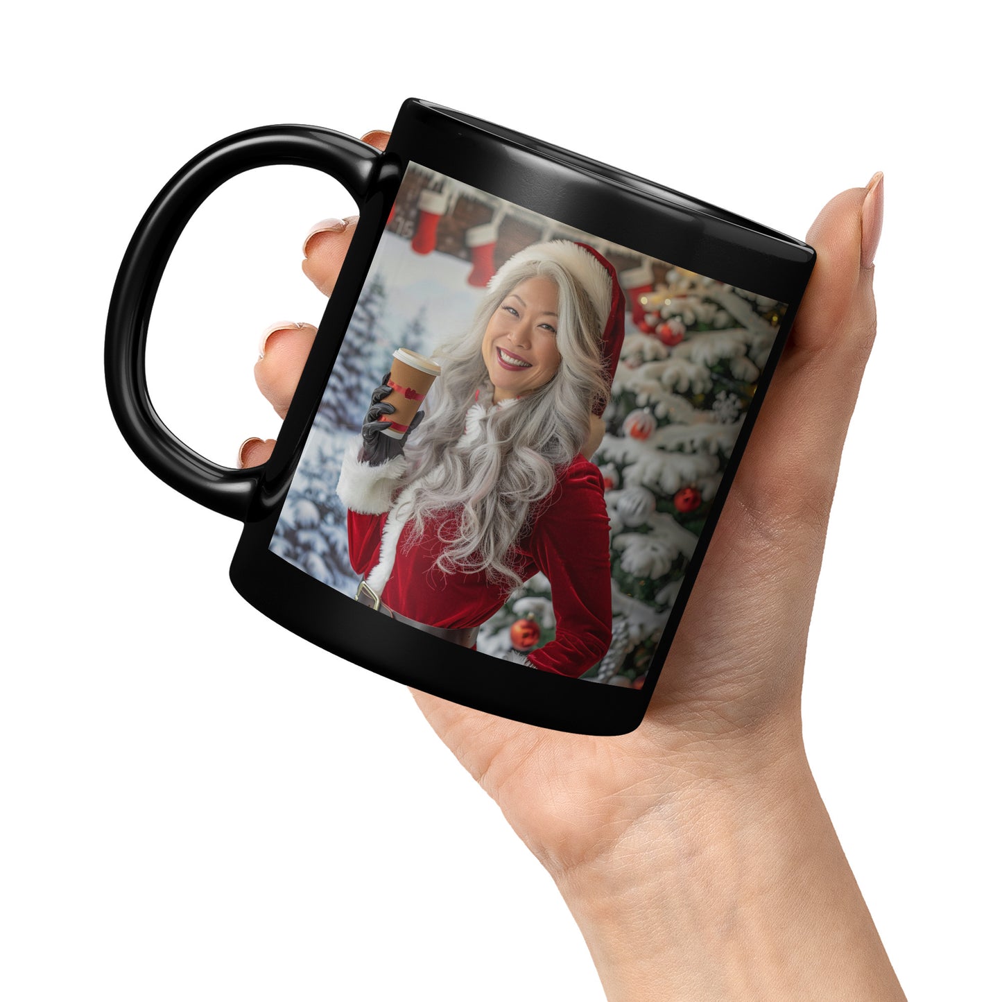 Crimson Claus Mug (Black)