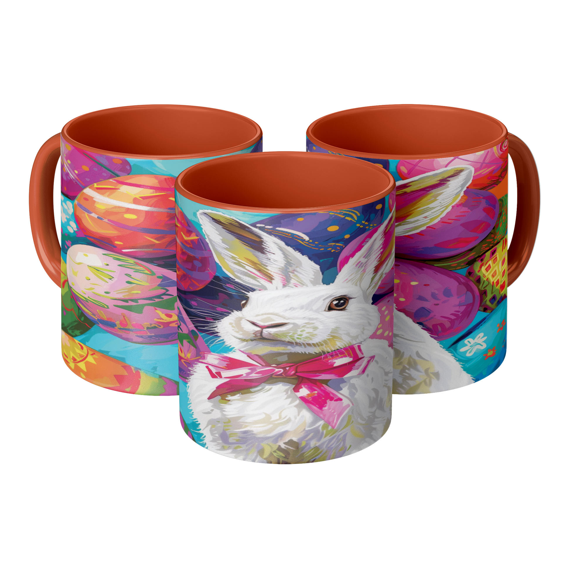 Easter_Bunny_with_Pink_bow_3_Piece_Triangle_Mockup.png