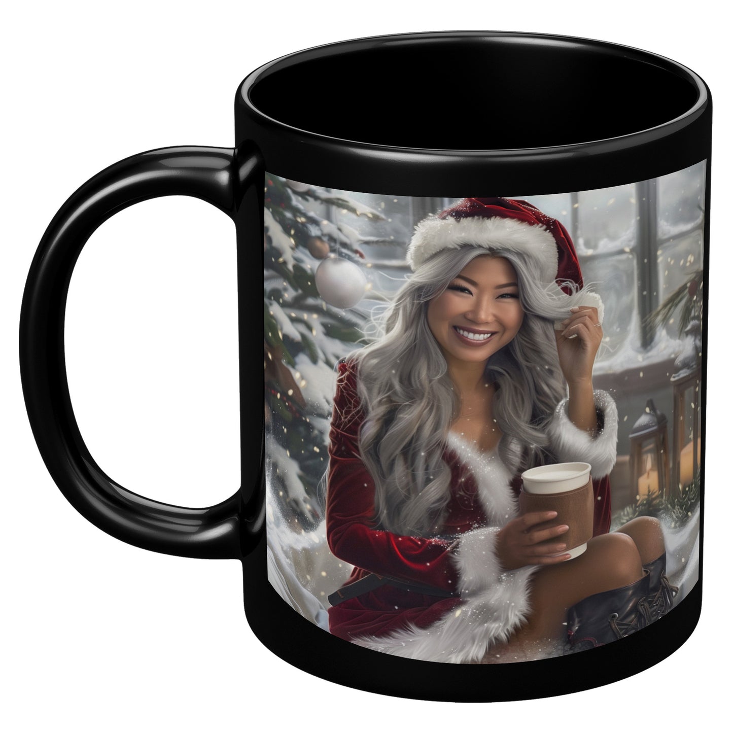 Frosty Fire Mug (Black)