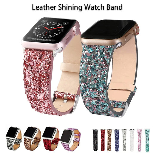 Bling Leather Band for Fitbit Ionic Watch