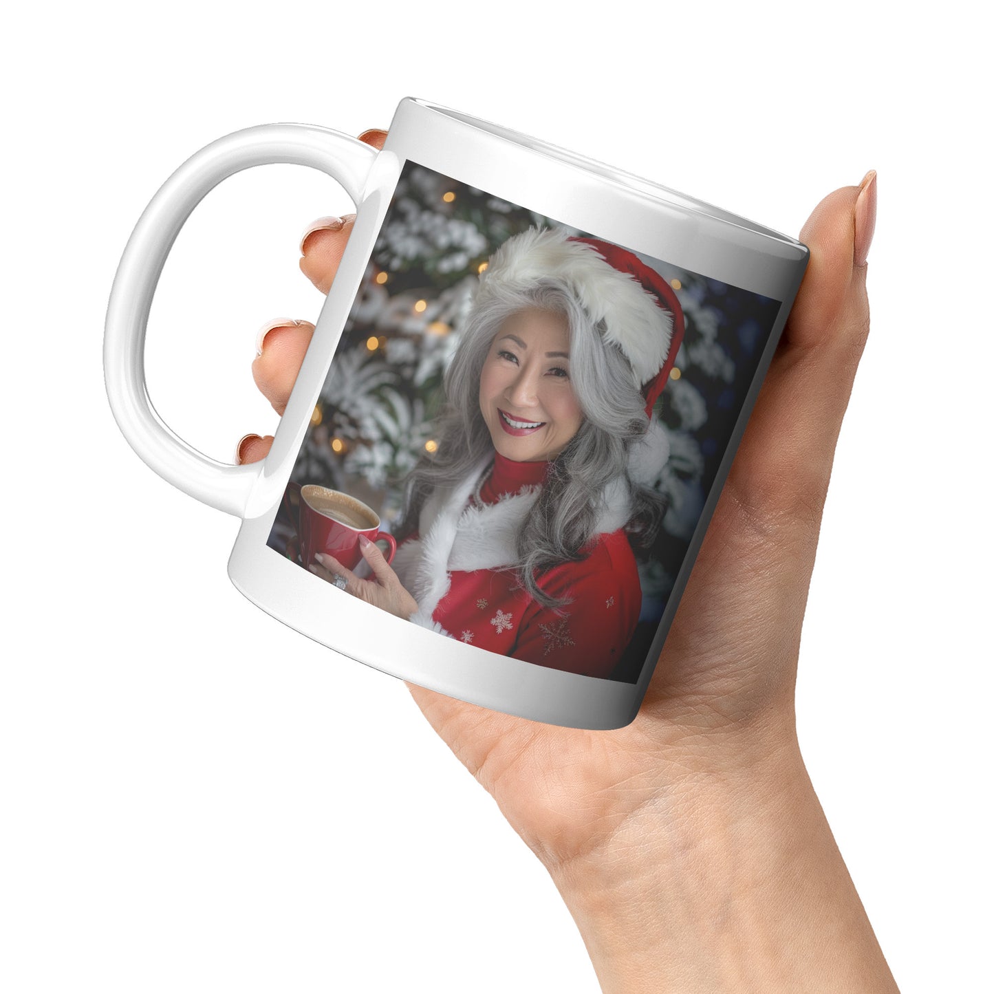 Gingerbread Goddess Mug White