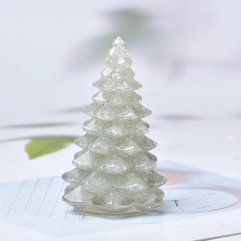 Natural Hand-Made Mold Crystal Gravel Resin Christmas Tree