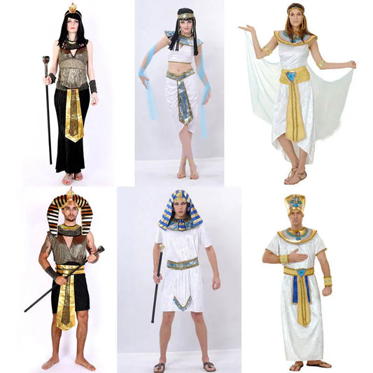 Ancient Egyptian Pharaoh / Queen Adult Costumes 2