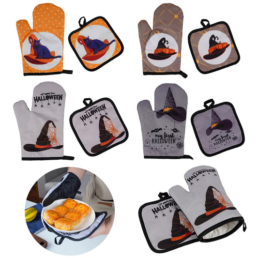 Halloween Kitchen Gloves & Mits (2 Pcs)