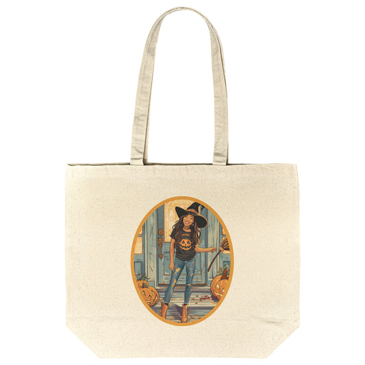 Clover Charm Cotton Tote (18 x 15)