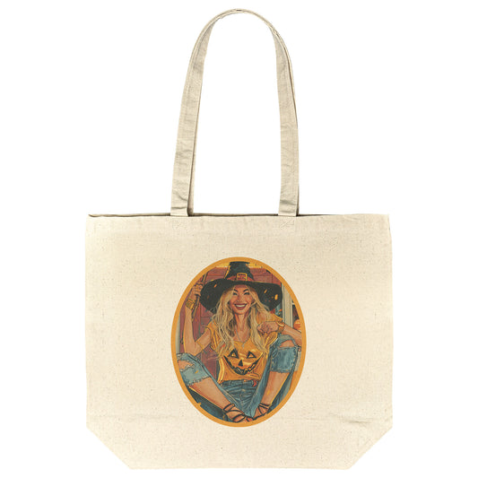 Winkie Witch Cotton Tote (18 x 15)