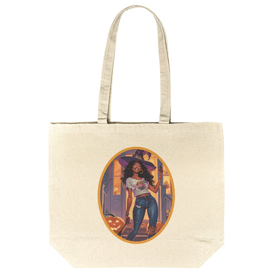Sable Shadow Cotton Tote (18 x 15)