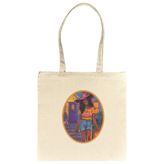 Whisker Witch Cotton Tote (15 x 15)