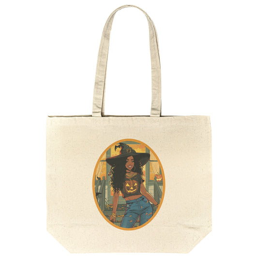 Bewitching Babe Cotton Tote (18 x 15)