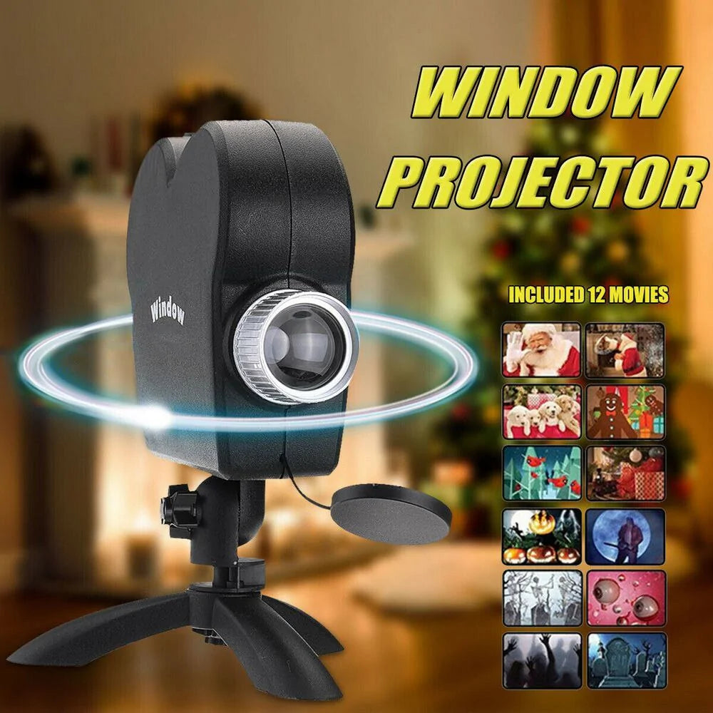 Holiday Holographic Projection Window Display