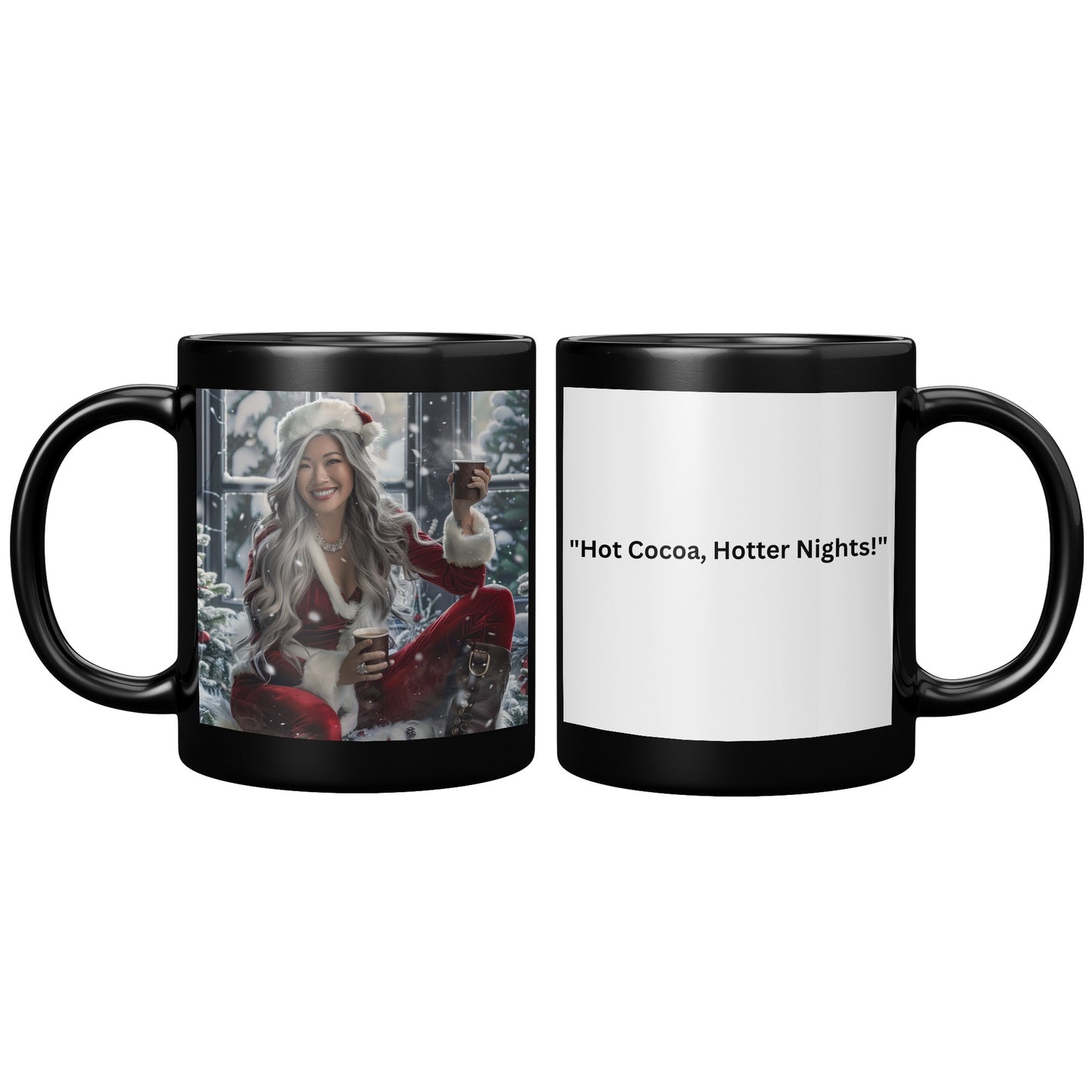 Mrs. Clause brings Santa Hot Coco Black