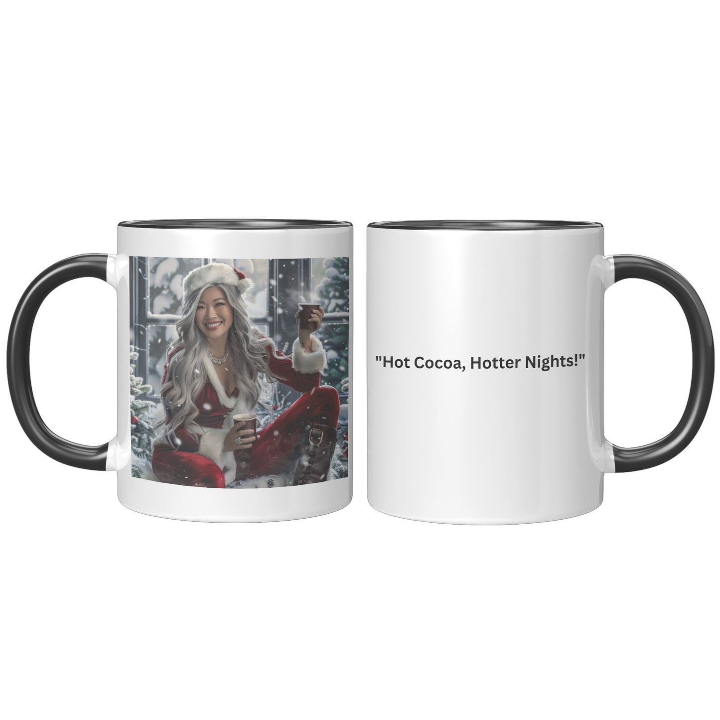 Mrs. Clause brings Santa Hot Coco