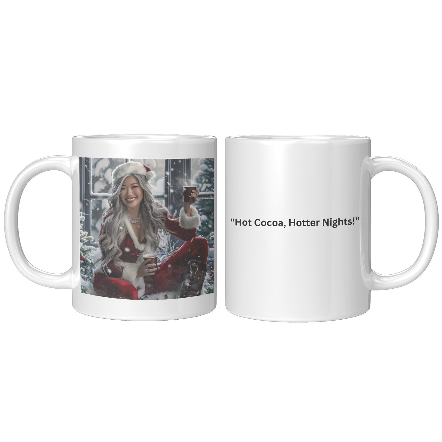 Mrs. Clause brings Santa Hot Coco White