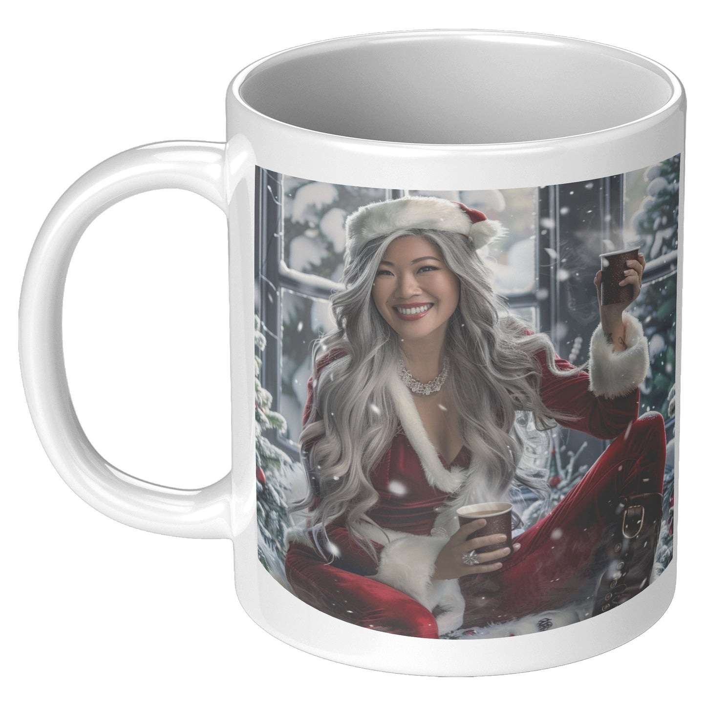 Mrs. Clause brings Santa Hot Coco White