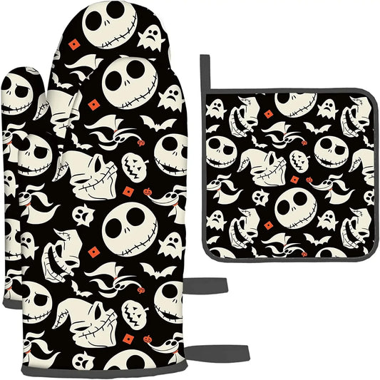Halloween Oven Mitts and Pot Holders Sets