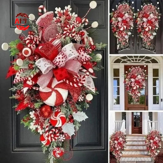 Candy Cane Wreath