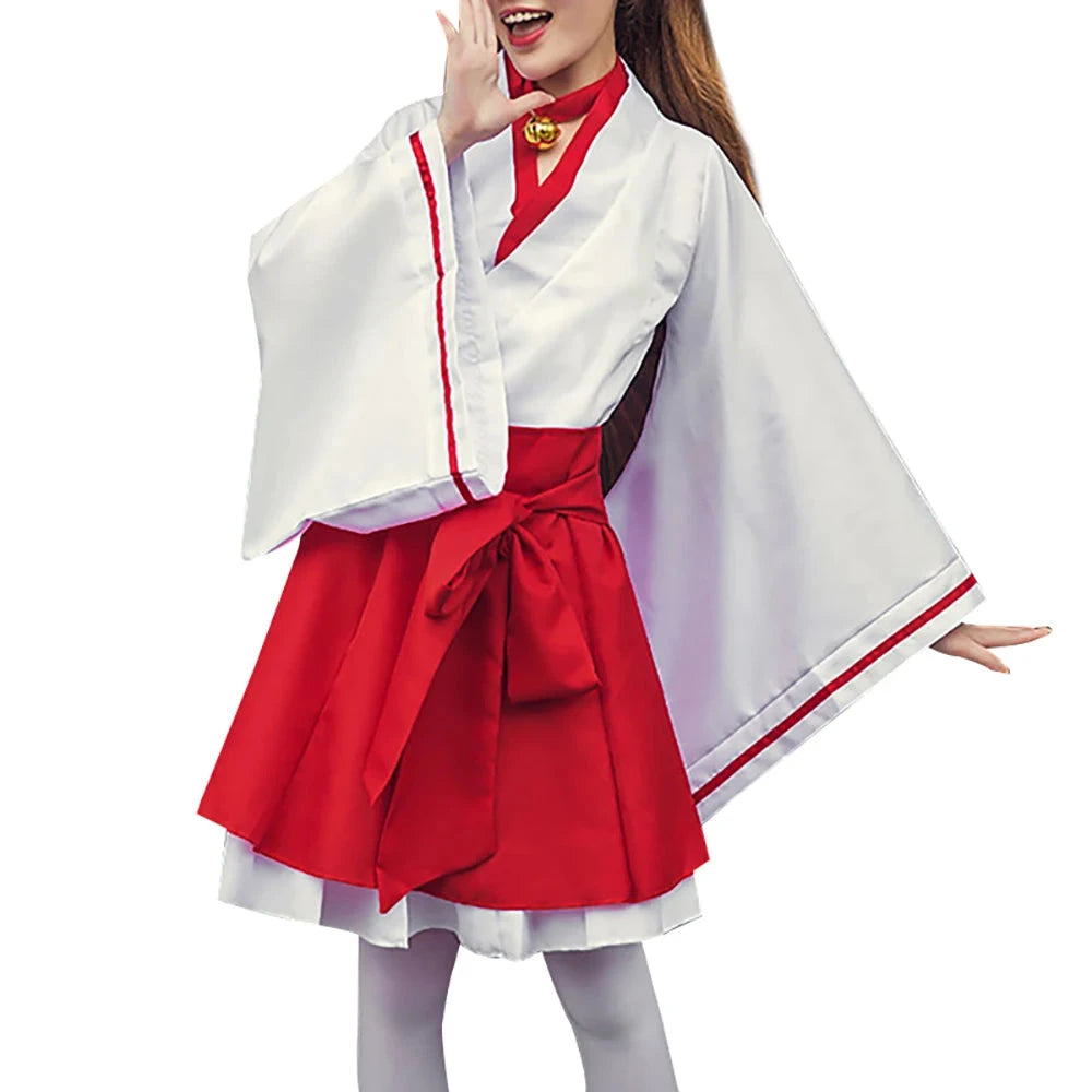 Japanese Anime Kikyo Kimono Costume