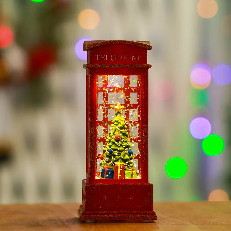 Whimsical Christmas Snow Globes in Delightful Shapes with Lights