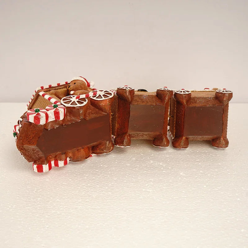 Gingerbread Candy Train Figurines