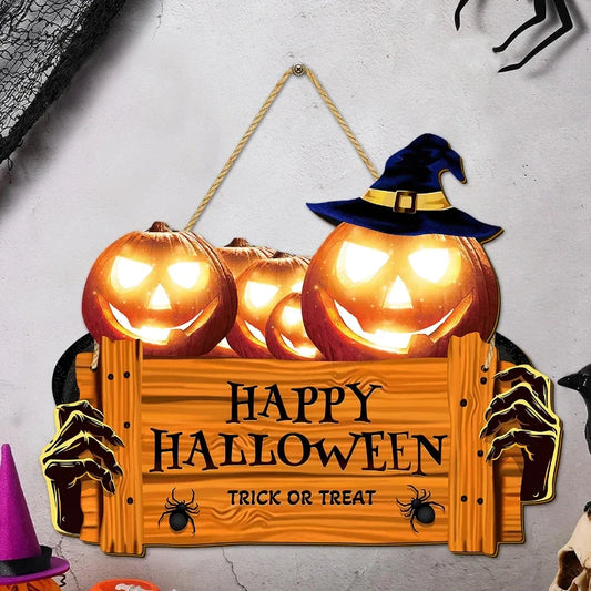 Happy Halloween Wooden Sign