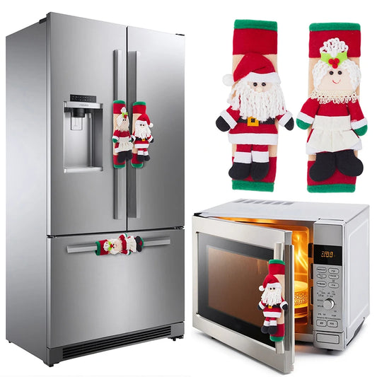 Christmas Refrigerator Handle Cover