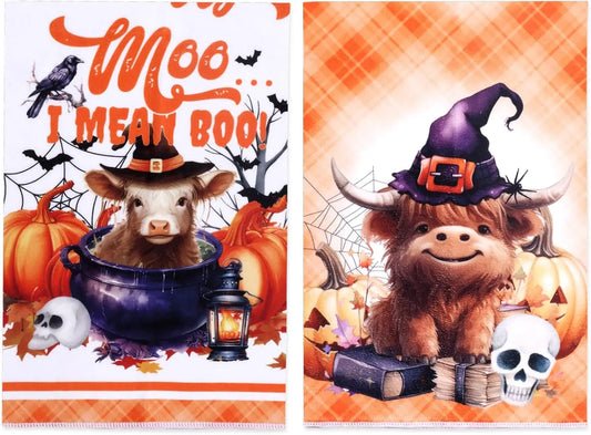 Halloween Theme  Kitchen Towels (2 Pc Set)