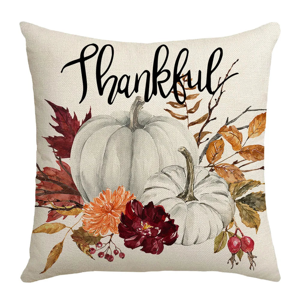 Thanksgiving Thankful Pillow Covers