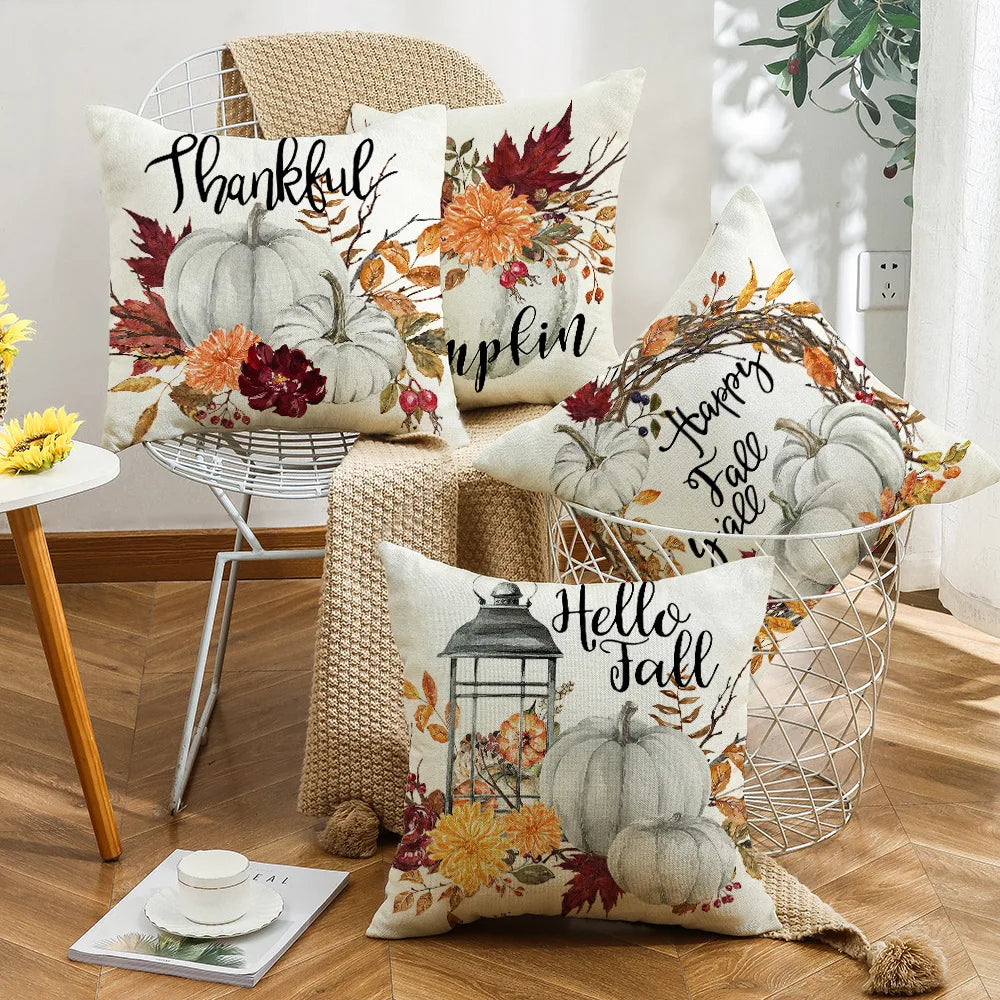 Thanksgiving Thankful Pillow Covers