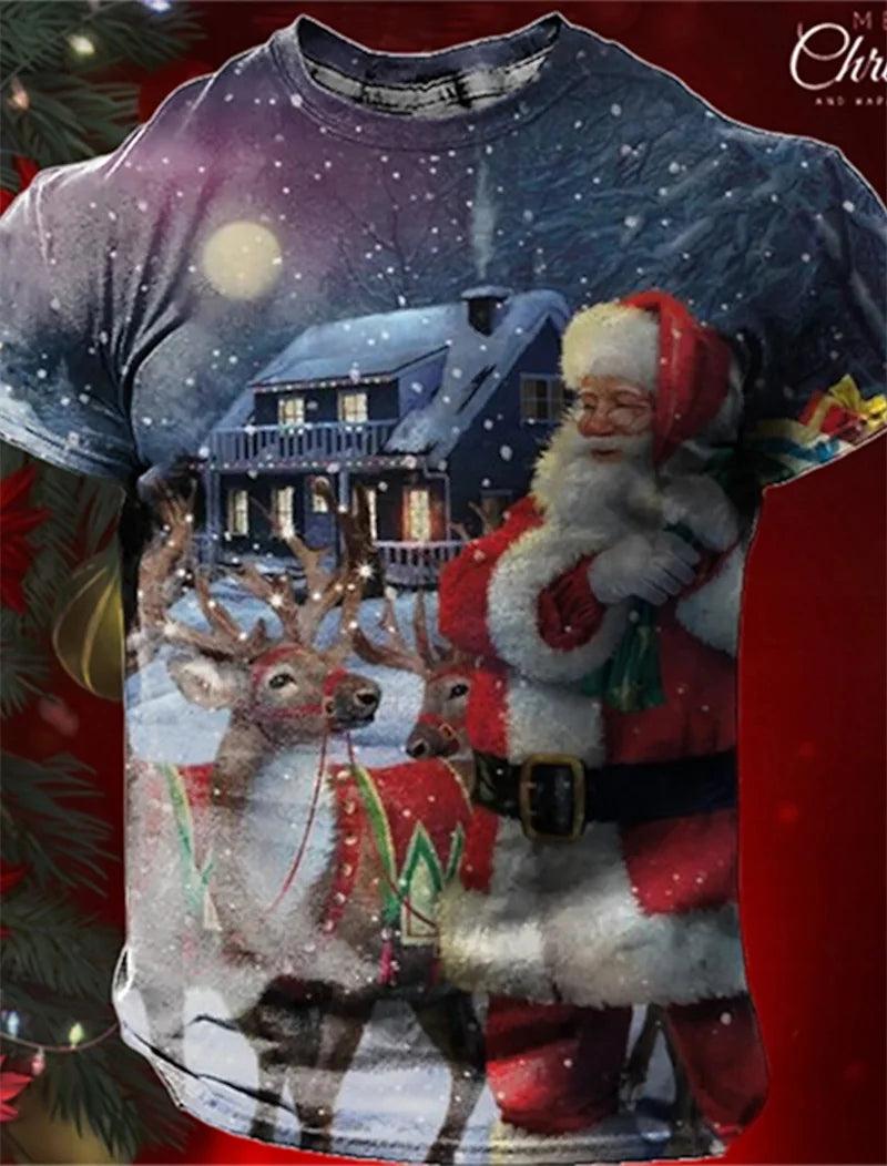 Santa Claus  Tshirt For Men