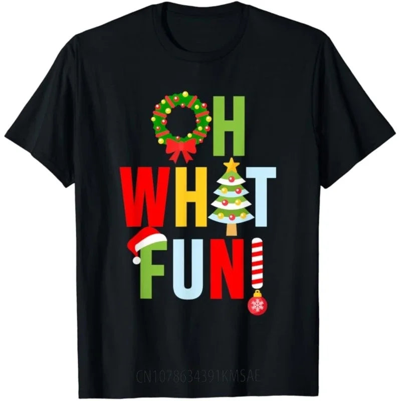 Santa Christmas Lights Funny T-Shirt for Women & Men T-shirt