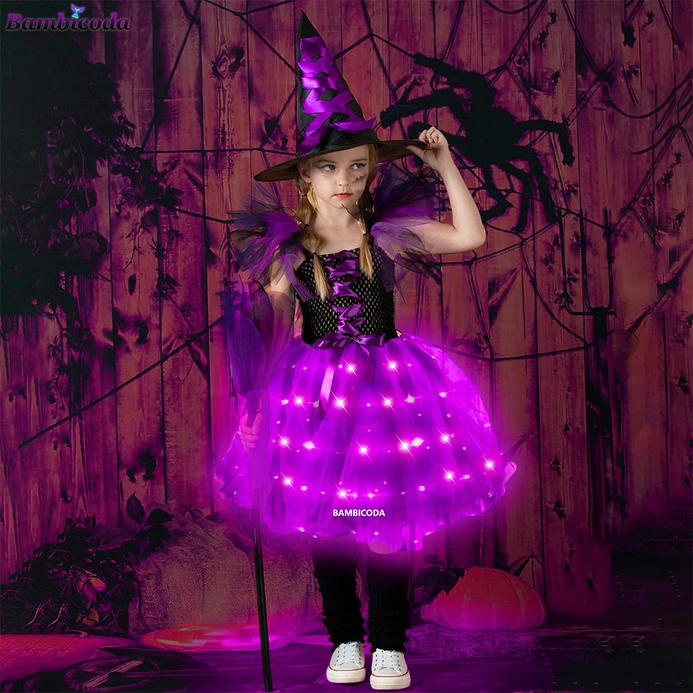 Sparkling Witch Dress Costume (with LED)