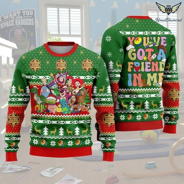 Toy Story Ugly Christmas Sweater for Kid and Adults