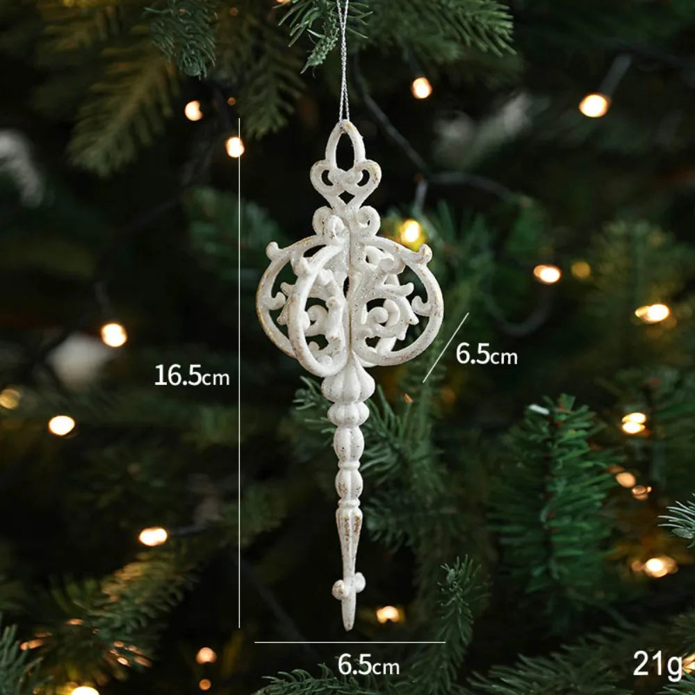 Plastic Snowflake Christmas Pendants