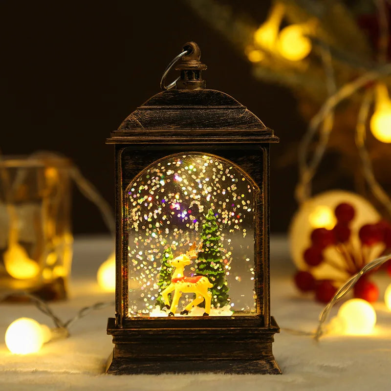 Whimsical Christmas Snow Globes in Delightful Shapes with Lights