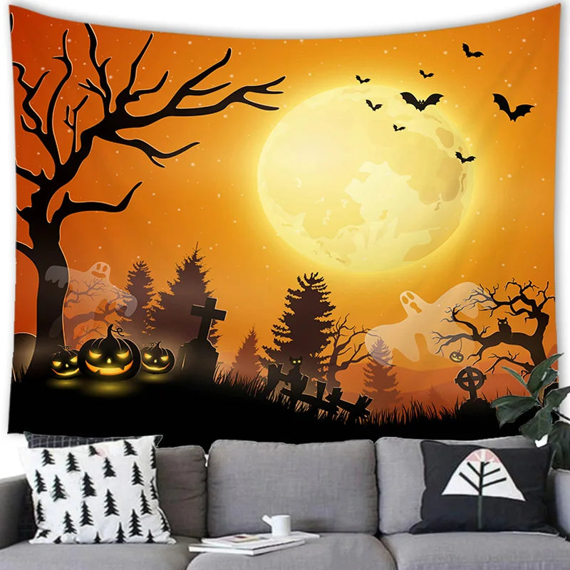 Halloween Decor Tapestry Wall Hanging