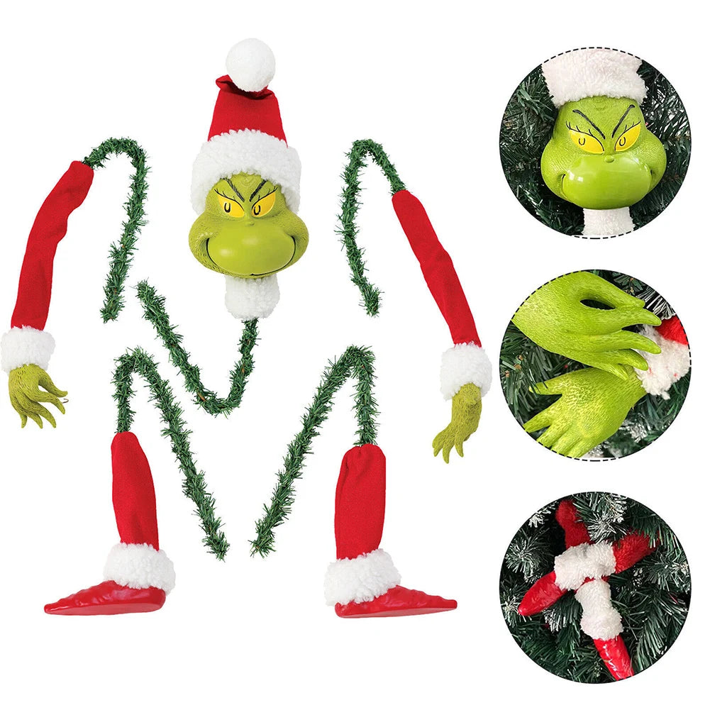 Stuffed Grinch Ornaments (5 pcs)