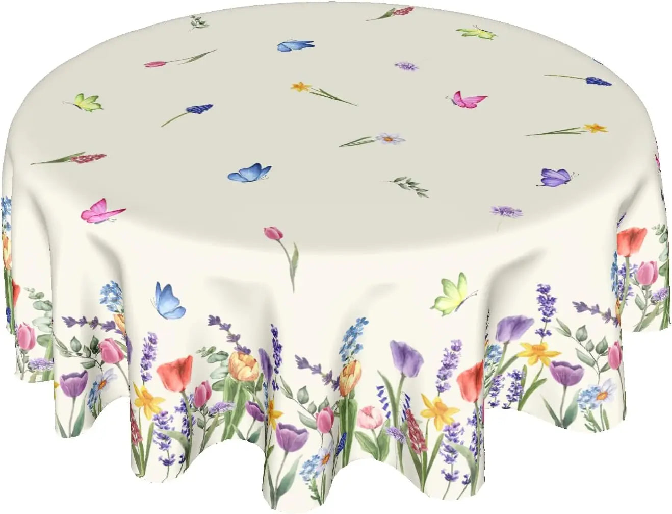 Merry Christmas Tablecloth Round