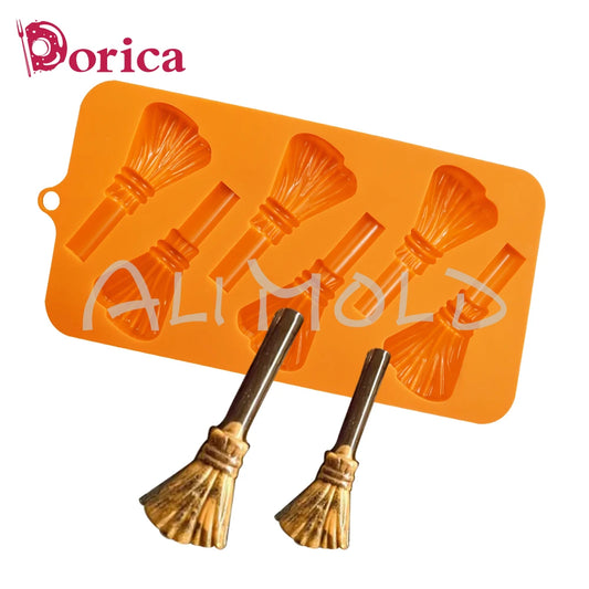 3D Witch's Broom Chocolate Mold