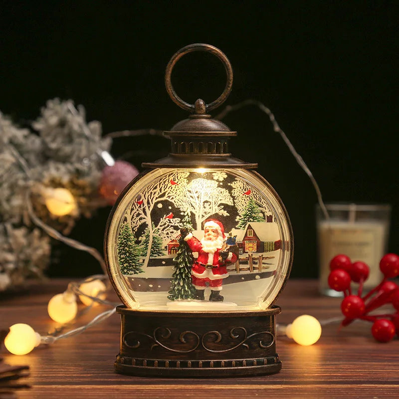 Whimsical Christmas Snow Globes in Delightful Shapes with Lights