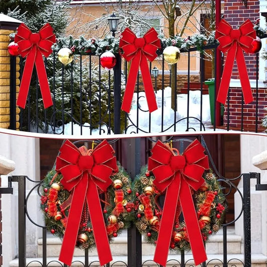 Red Velvet Christmas Bows
