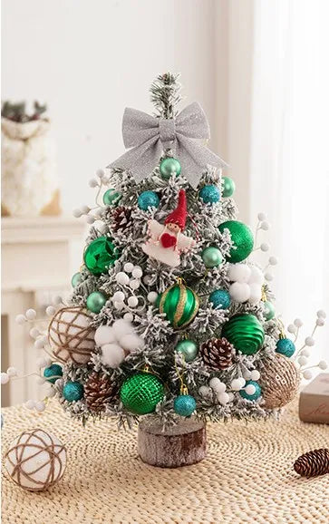 Mini Christmas Tree Desktop Decorations with LED Lights