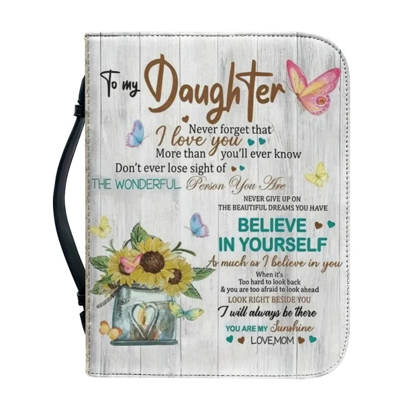 To My Daughter Bible Cover Case