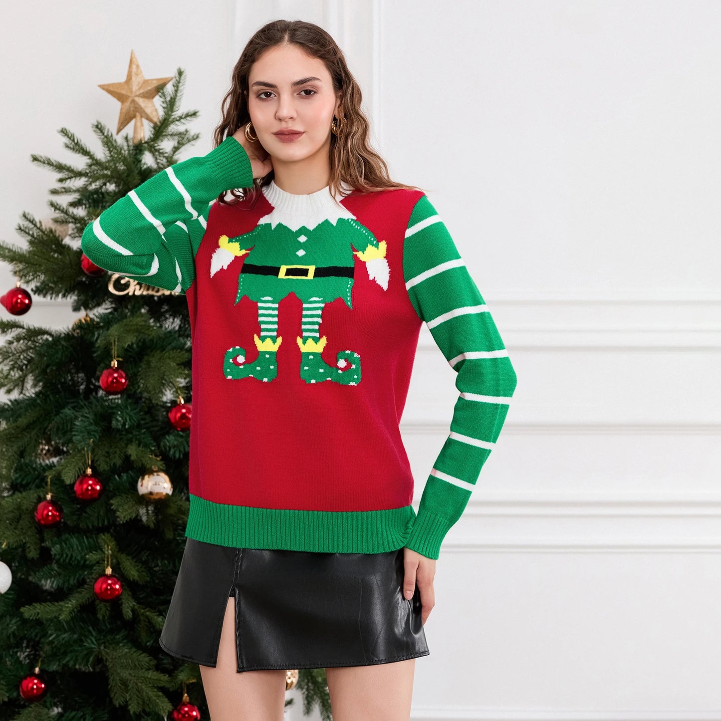 Juniors Elf Sweater