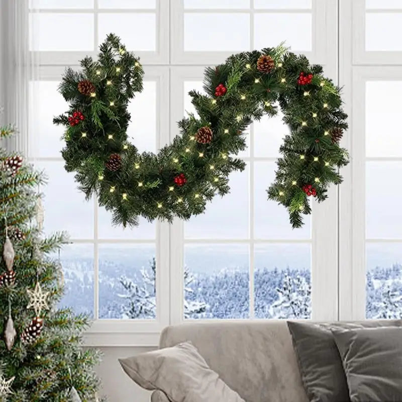 Christmas Garland Outdoor/ Indoor Artificial Pine Garland