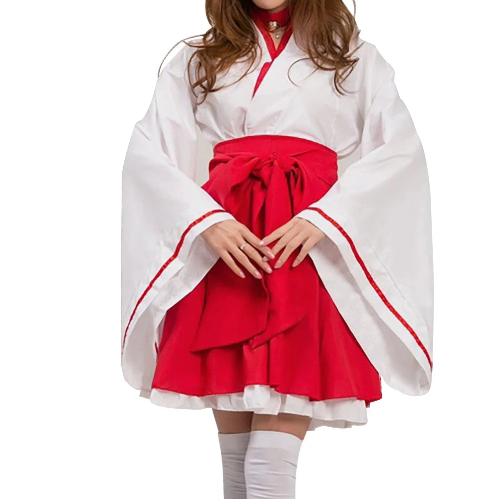 Japanese Anime Kikyo Kimono Costume