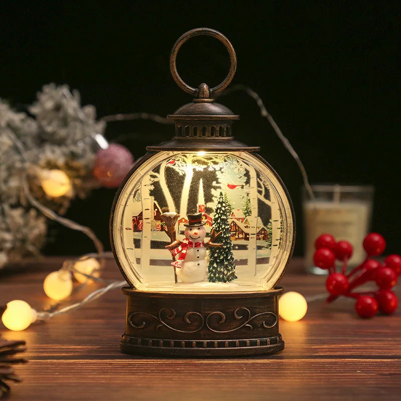 Whimsical Christmas Snow Globes in Delightful Shapes with Lights