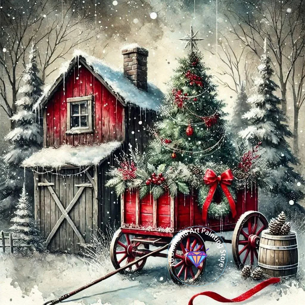 Holiday Diamond Painting Kit 5D DIY Cartoon