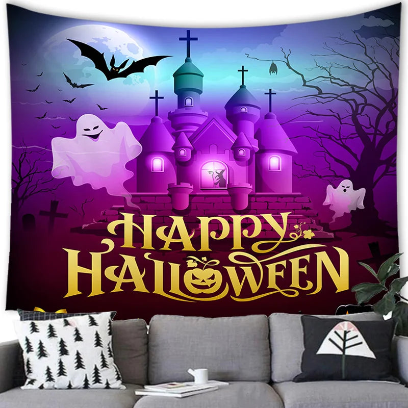 Halloween Decor Tapestry Wall Hanging