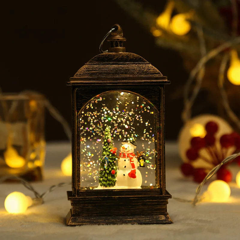 Whimsical Christmas Snow Globes in Delightful Shapes with Lights