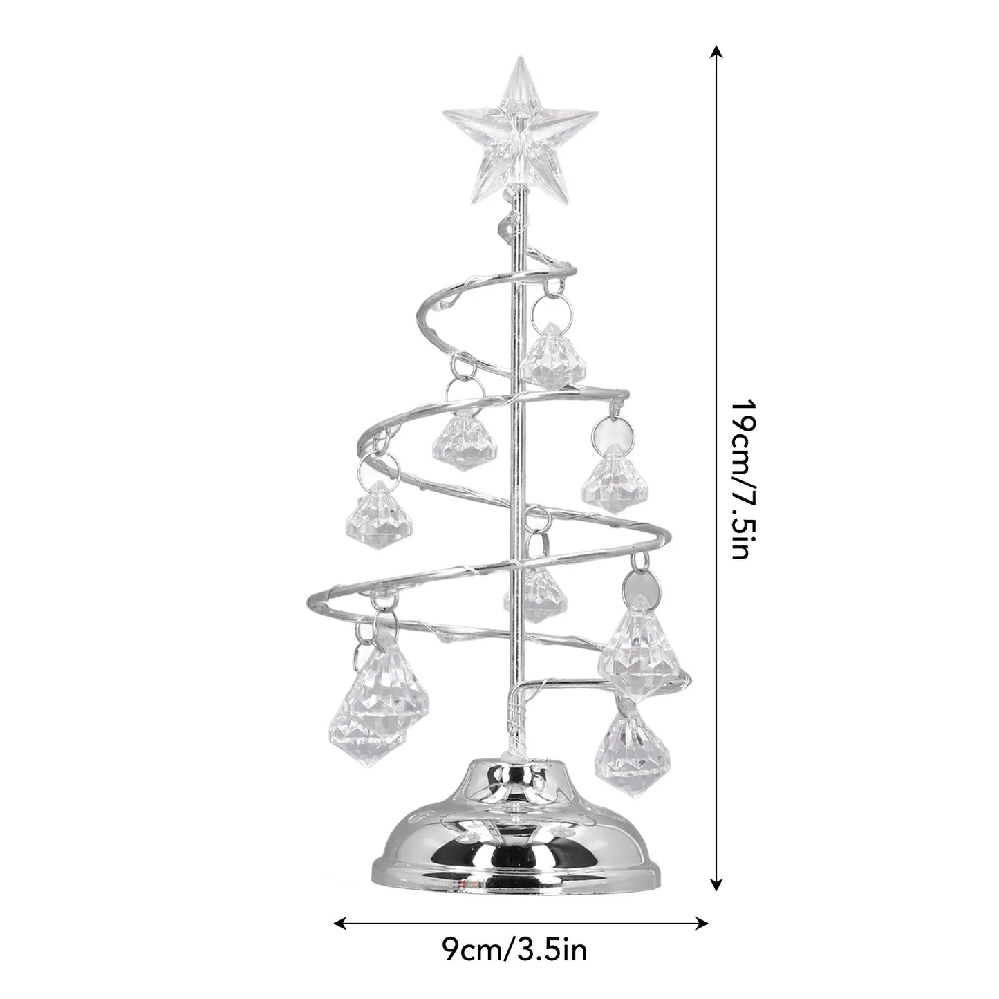 Small Crystal LED Christmas Tree Lamp